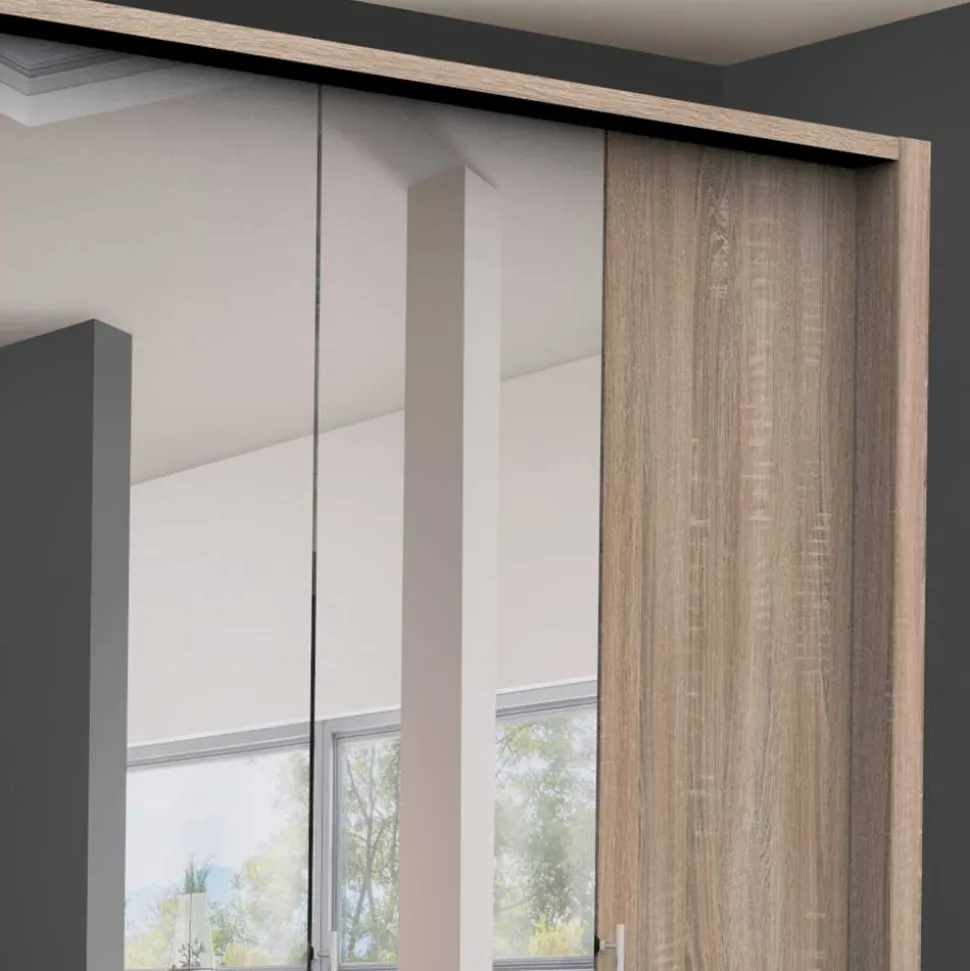 Falttüren Kleiderschrank mit Spiegel - Zayun