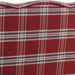 Federkern Küchensofa in Rot kariert - Sinael