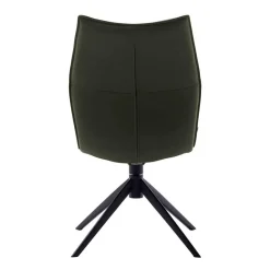 Federkern Lederstühle in Oliv Grün - Synfrunia (2er Set)