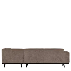 Federkern Polsterecke in Taupe Strukturstoff - Wishes