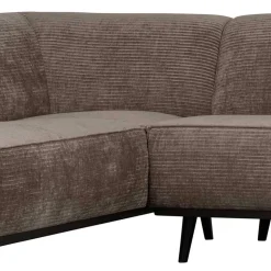 Federkern Polsterecke in Taupe Strukturstoff - Wishes