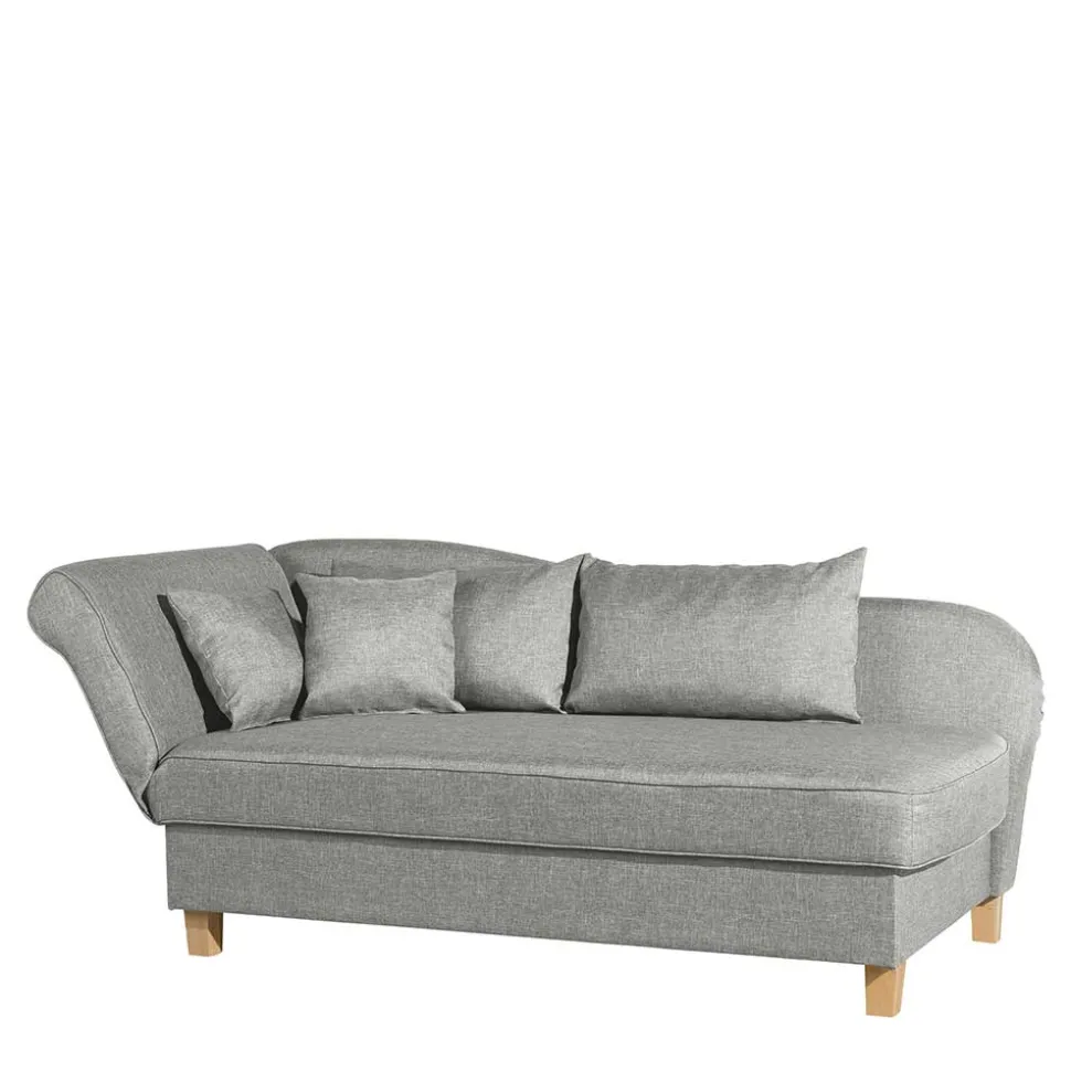 Federkern Polsterliege in Hellgrau mit Buche - Zadella