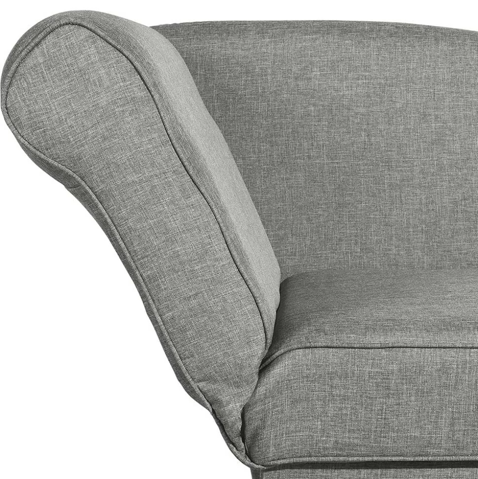 Federkern Polsterliege in Hellgrau mit Buche - Zadella