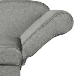 Federkern Polsterliege in Hellgrau mit Buche - Zadella