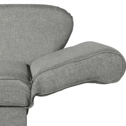 Federkern Polsterliege in Hellgrau mit Buche - Zadella