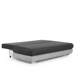 Federkern-Schlafsofa in Grün Samt - Harris