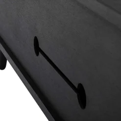 Fernsehtisch mit Klappen & Fach in Schwarz - Delavidu