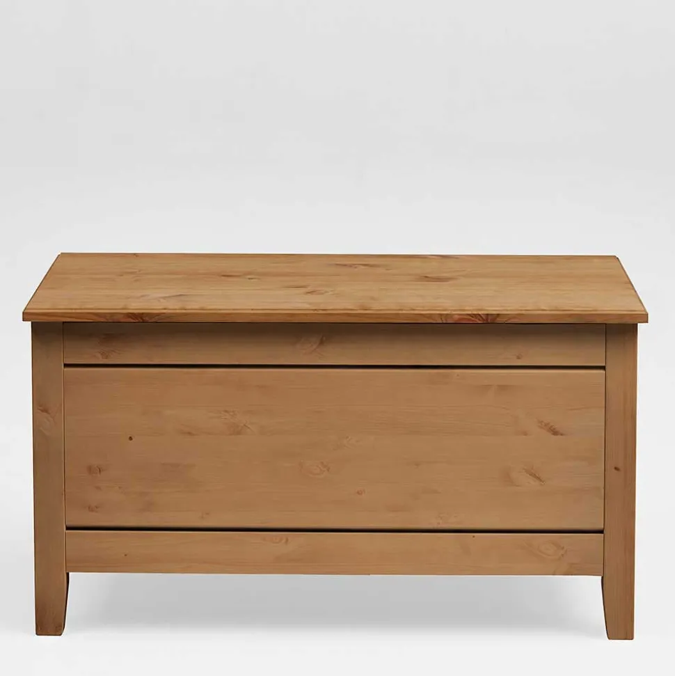 Flachdeckel Truhe aus Kiefer Massivholz - Cabressan