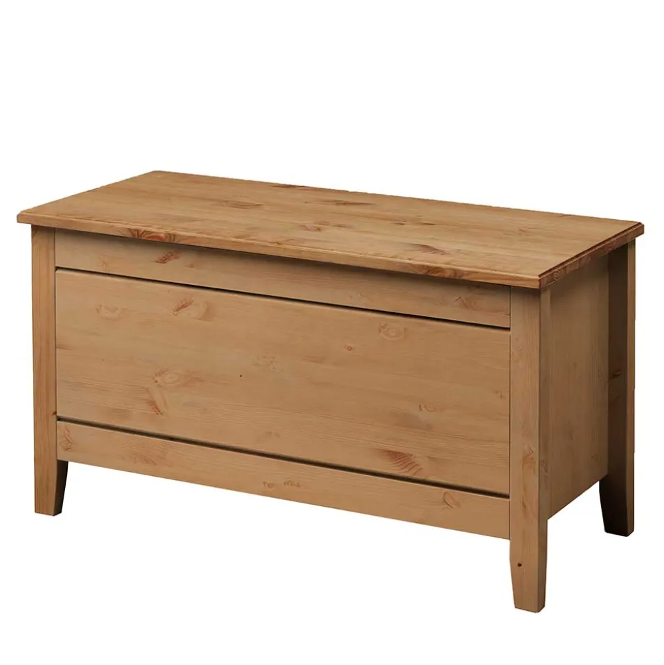 Flachdeckel Truhe aus Kiefer Massivholz - Cabressan