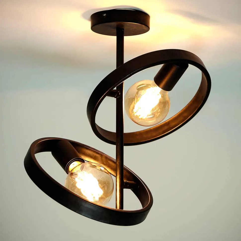 2-flammige Deckenleuchte - Industrial Style - Vorenza