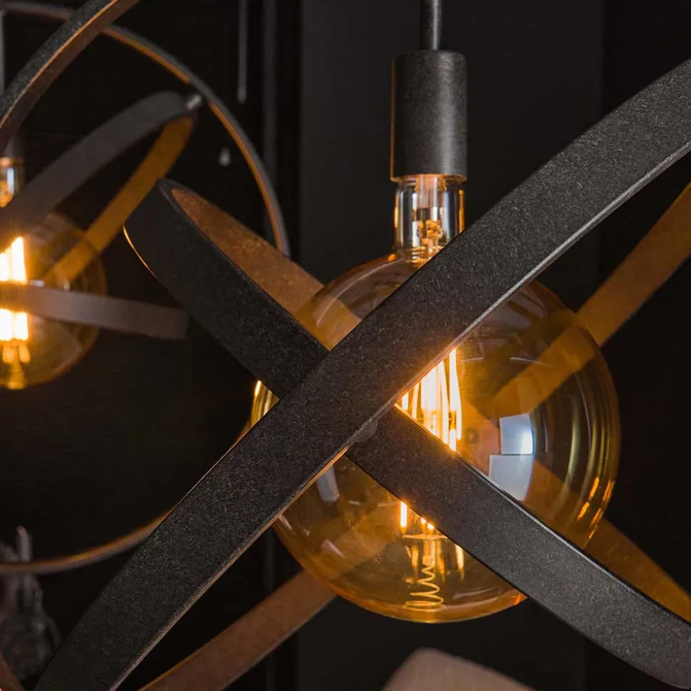 2-flammige Design Hängeleuchte aus Metall - Salines