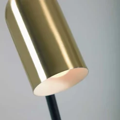 2-flammige Design Stehlampe in Messing - Lounger