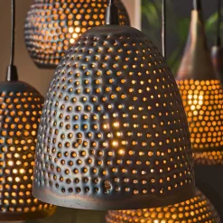 7-flammige Hängelampe - diverse Schirm Formen - Sempragos