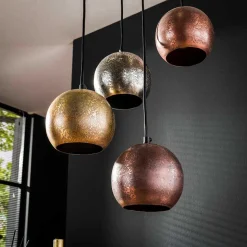 6-flammige Hängeleuchte aus Metall - Vayiras