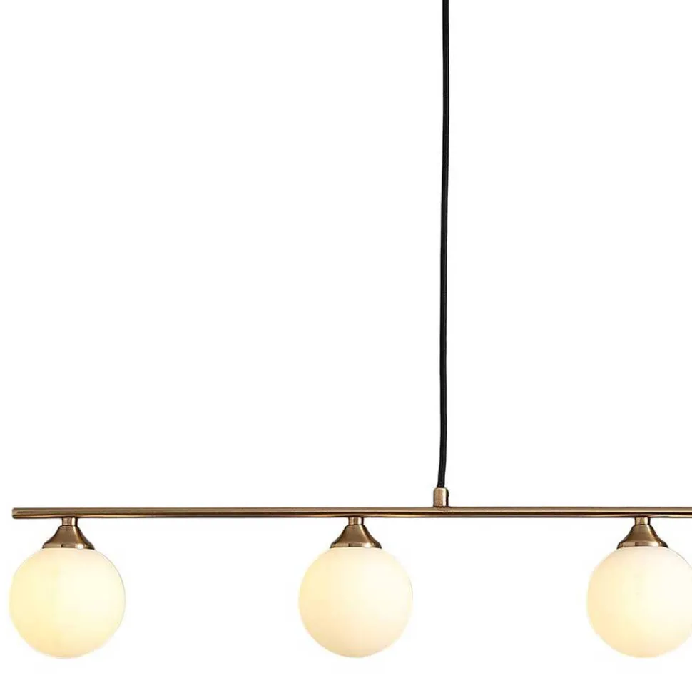 5-flammige Hängeleuchte in Messingfarben - Liselo