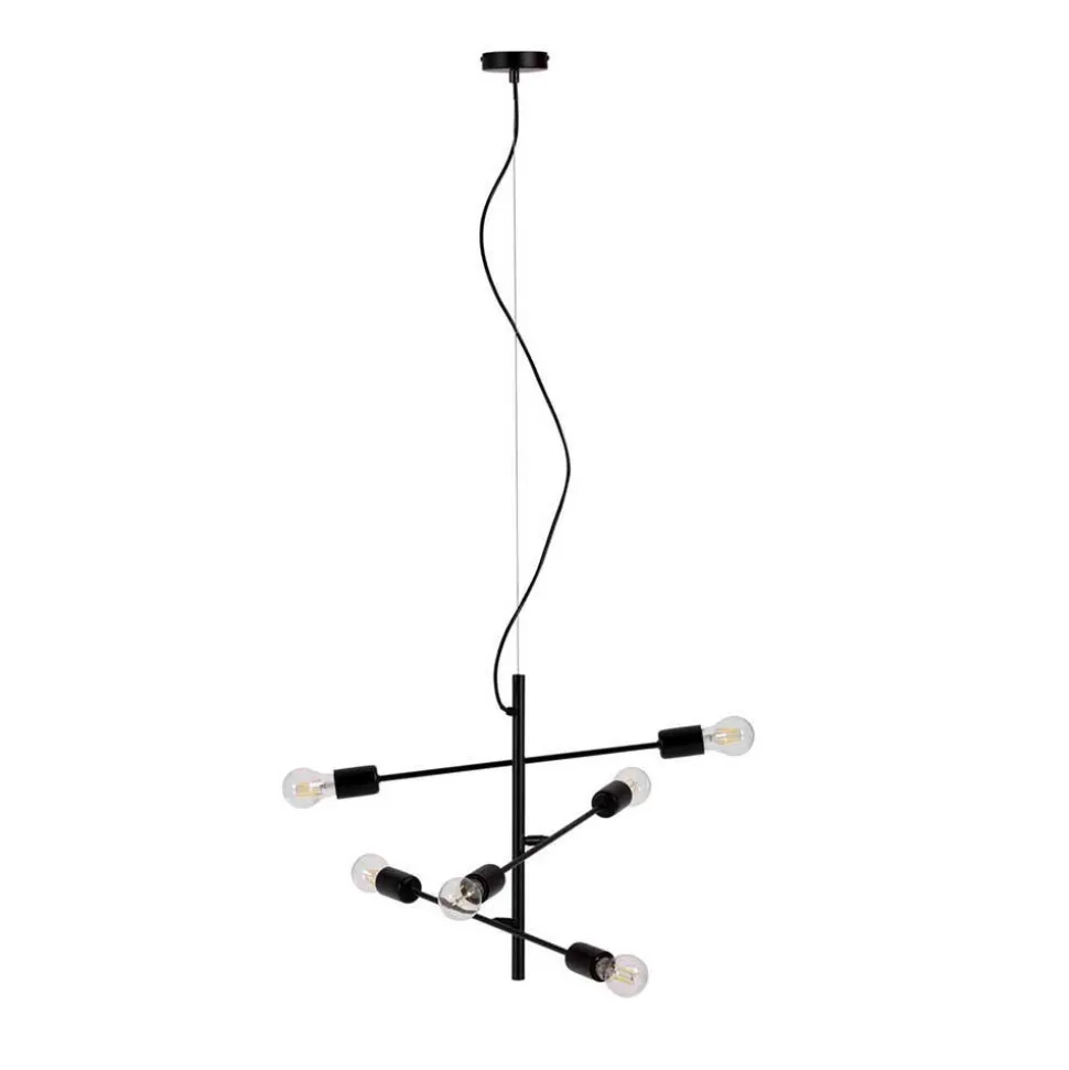 6-flammige Hängeleuchte minimalistisch - Evyla