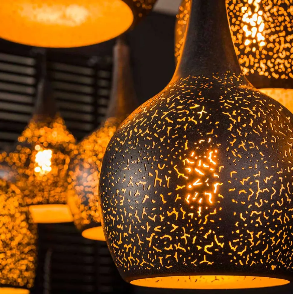 7-flammige Pendelleuchte aus Metall - Feixon