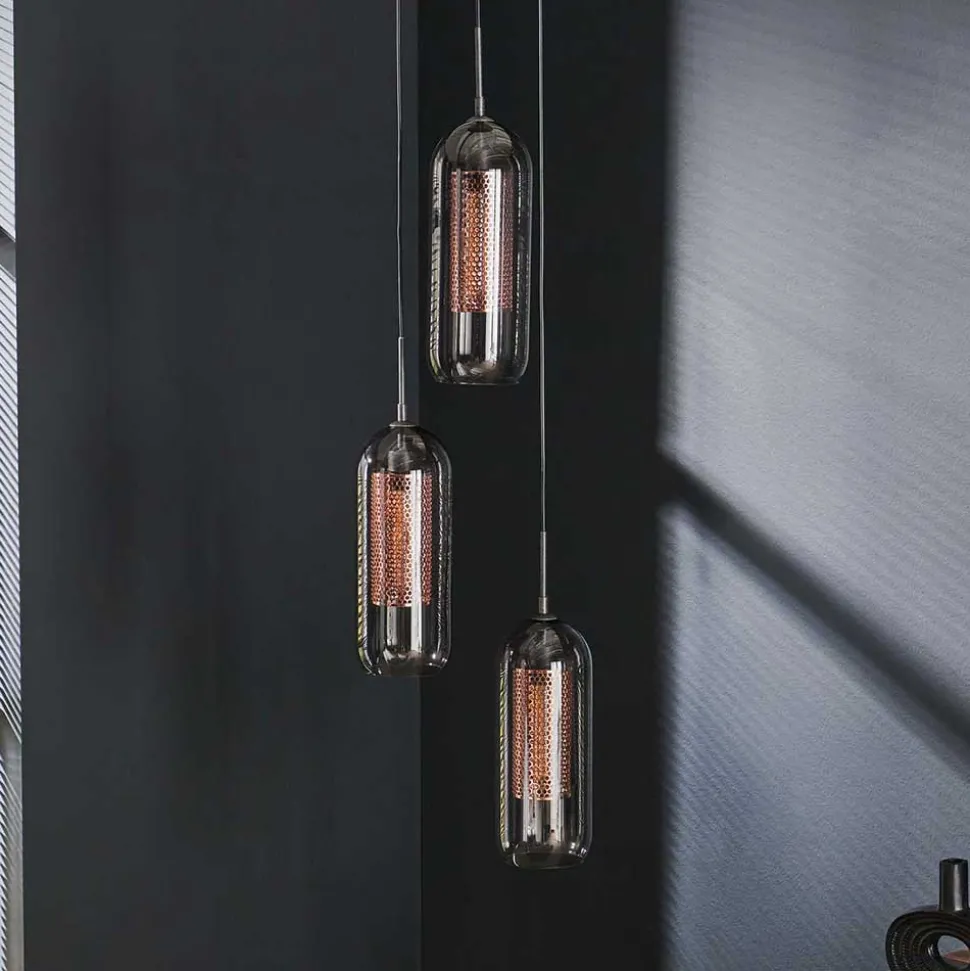 3-flammige Pendelleuchte modern - Bajan