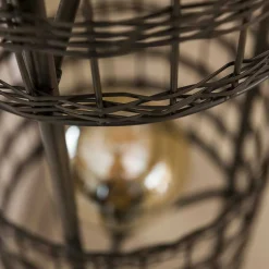 2-flammige Stehlampe aus Metallgeflecht - Cibiao