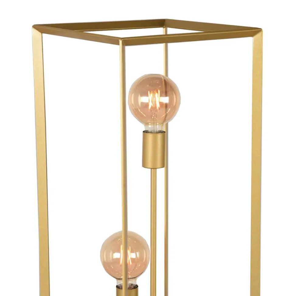 3-flammige Stehleuchte in Gold - Gannices
