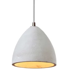 3-flammige Tisch Hängelampe in Beton Grau - Eglesio