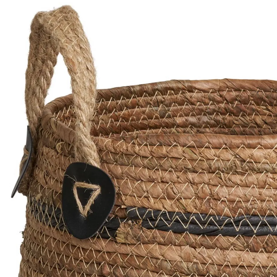 Flechtkorb Set aus Bananenblatt - Avocado (zweiteilig)