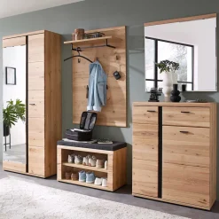 Flur Einrichtungsset teilmassiv - Latenda (fünfteilig)