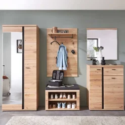 Flur Einrichtungsset teilmassiv - Latenda (fünfteilig)