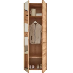 Flur Garderobenschrank aus Wildeiche Massivholz - Darcona