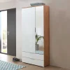 Flur Garderobenschrank in Weiß & Eiche - Reestyl