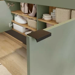 Flur Hängeschrank & Garderobe & Spiegel - Point (dreiteilig)