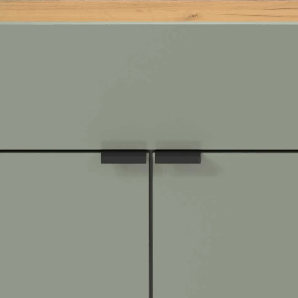 Flur Hängeschrank & Garderobe & Spiegel - Point (dreiteilig)