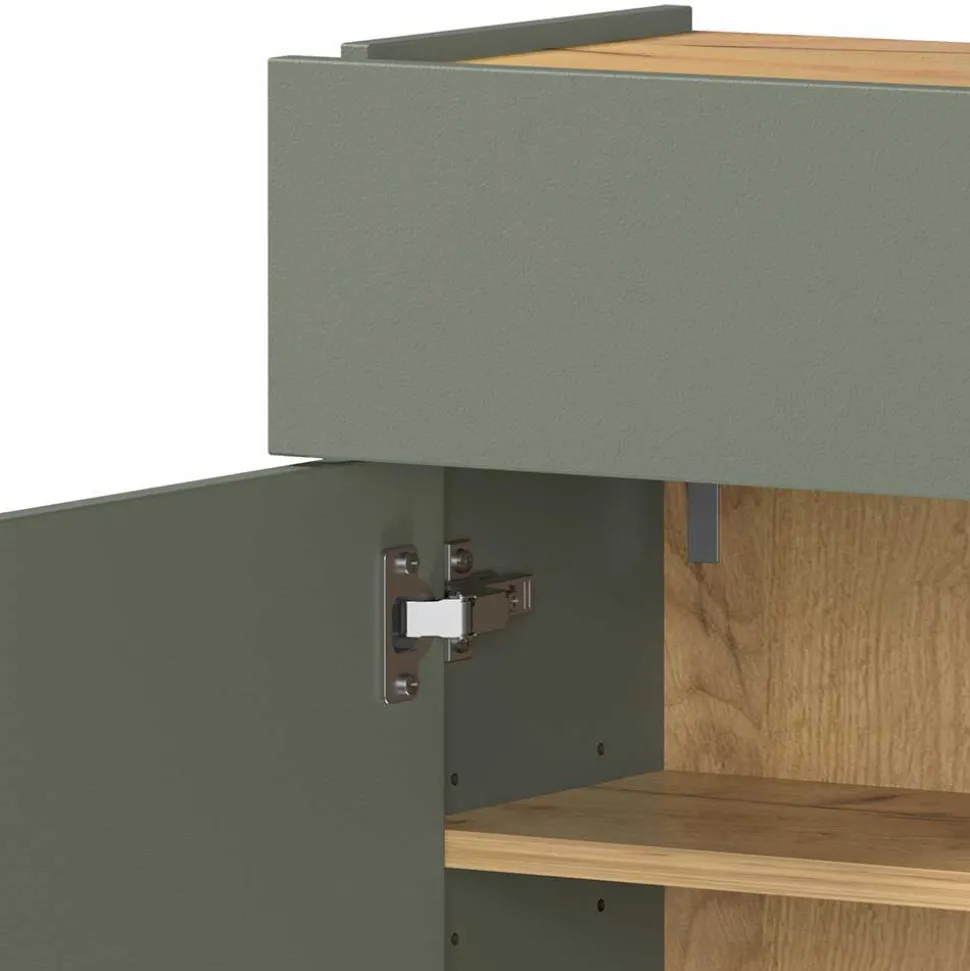 Flur Hängeschrank & Garderobe & Spiegel - Point (dreiteilig)