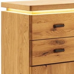 Flur Hochkommode aus Balkeneiche Massivholz - Robats