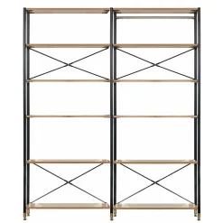 Flur Industrialregal in Schwarz & Akazie - Special