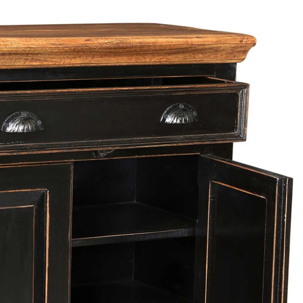 Flur Kommode Sentiments in Schwarz