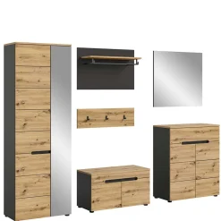 Flur Kompletteinrichtung Möbelset - Norja (sechsteilig)