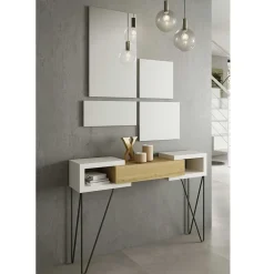 Flur Konsolentisch & Spiegel Set - Orydan (fünfteilig)