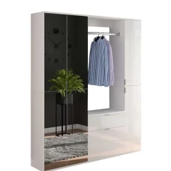 Flur Möbelblock kompakt 152x193x34 cm - Ejulia (dreiteilig)