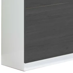 Flur Schuhkipper in Weiß & Schwarzgrau - Vimal