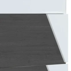 Flur Schuhkipper in Weiß & Schwarzgrau - Vimal