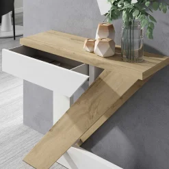 Flur Set in Weiß & Wildeiche Dekor - Dialucia (zweiteilig)