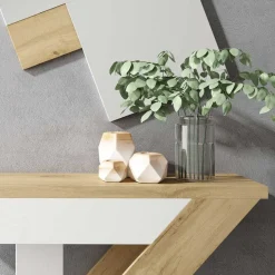 Flur Set in Weiß & Wildeiche Dekor - Dialucia (zweiteilig)