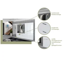 Flurausstattung Möbel Block mit Spiegeln - Ejulia (dreiteilig)