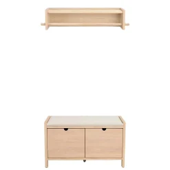 Flurbank & Hängegarderobe Set - Pluta (zweiteilig)