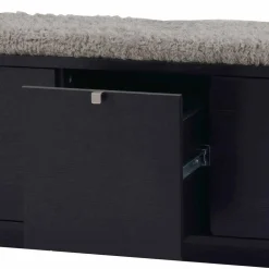 Flurbank Geskan in Schwarz Grau