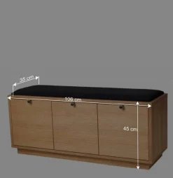 Flurbank Helvana mit Eiche funriert