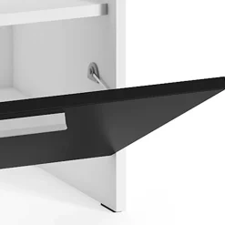 Flurbank mit Klappe in Schwarz Weiß - Tihano