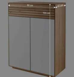 Flureinrichtung aus Asteiche Massivholz - Zonga (sechsteilig)