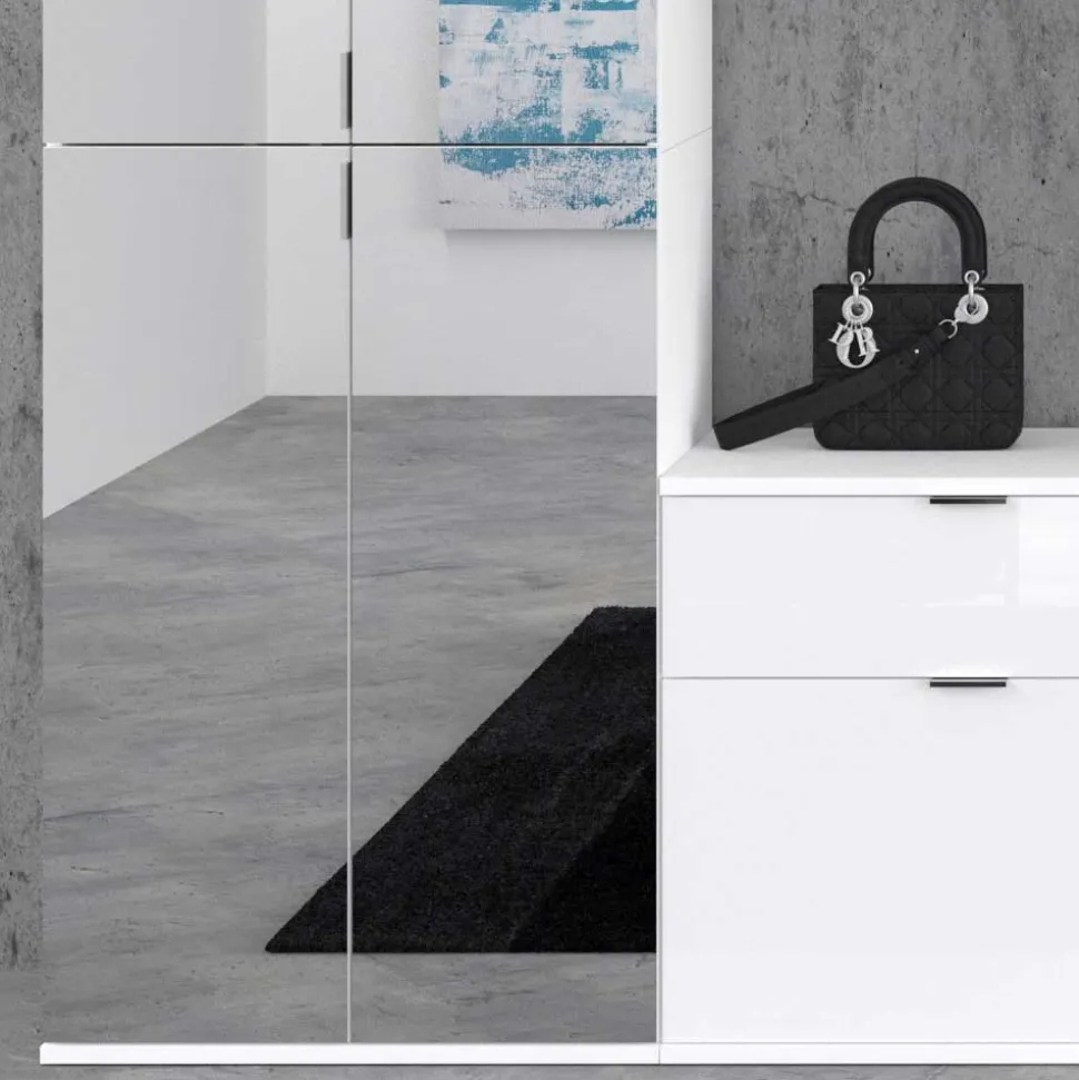 Flureinrichtung Schrankwand 212x193x34 cm - Ejulia (dreiteilig)